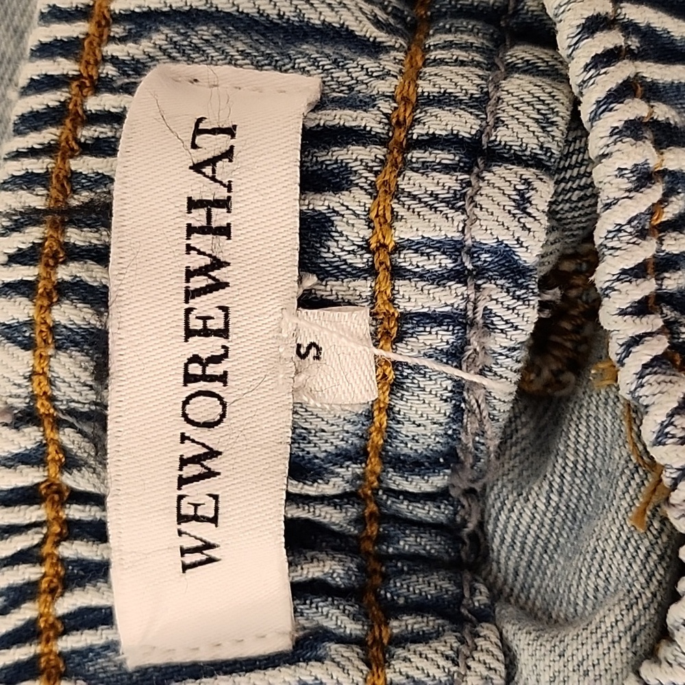 WeWoreWhat Light Wash Blue Wide Leg Jeans - Picture 2 of 16